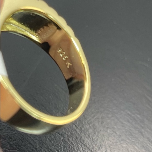 Platinum and 18K Solid Yellow Gold Mens Wedding Rings Gold and Silver Men\'s Ring